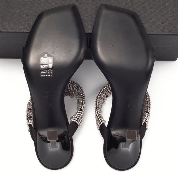 Giuseppe Zanotti Natalee Swarovski Crystal Fringe Heels - Picture 5 of 8